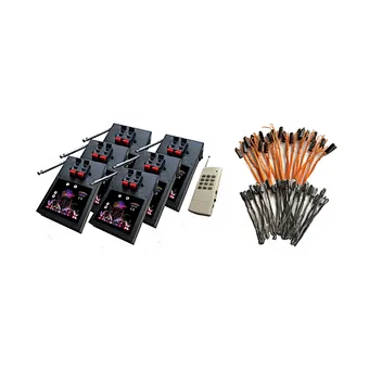 12 channels remote control firing system with 12pcs of talon igniters. - with learn function  1 transmitter control 6 receivers