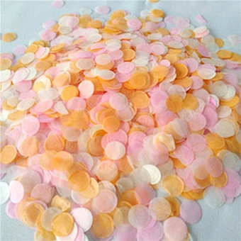 Metallic Gold/Silver Tissue Circle Confetti DIY Colorful Wedding Birthday Baby Shower Christmas Party Table Decor