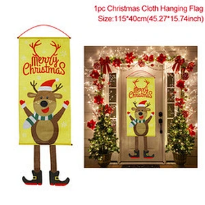 Garland Merry Decor Home 2020 Ornament Xmas Happy New Year 2021 Soldier Welcome Hanging Outdoor Door Banner Christmas Decoration