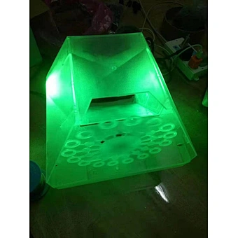 2020 new arrival kids stage specail effect event party supplies small changing color Led bubble machine for wedding decoration