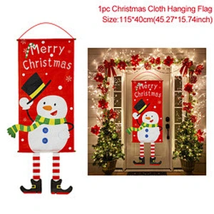 Garland Merry Decor Home 2020 Ornament Xmas Happy New Year 2021 Soldier Welcome Hanging Outdoor Door Banner Christmas Decoration
