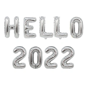 Banner Globos Party Balloon Set Black Window Decoration Foil Baloon Merry Christmas Gift Supplies Deco 2022 Happy New Year
