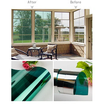 Glass Covering Reflective Anti Uv Door Self Adhesive Diy Solar Insulated Exterior Heat Rejection Silver Mirror Stick Window Film