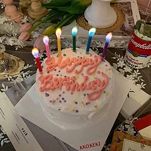Party Supplies Safe Color Flame Dessert Cake Decoration Colorful Multicolor Wedding Decorative Paraffin Price Birthday Candles