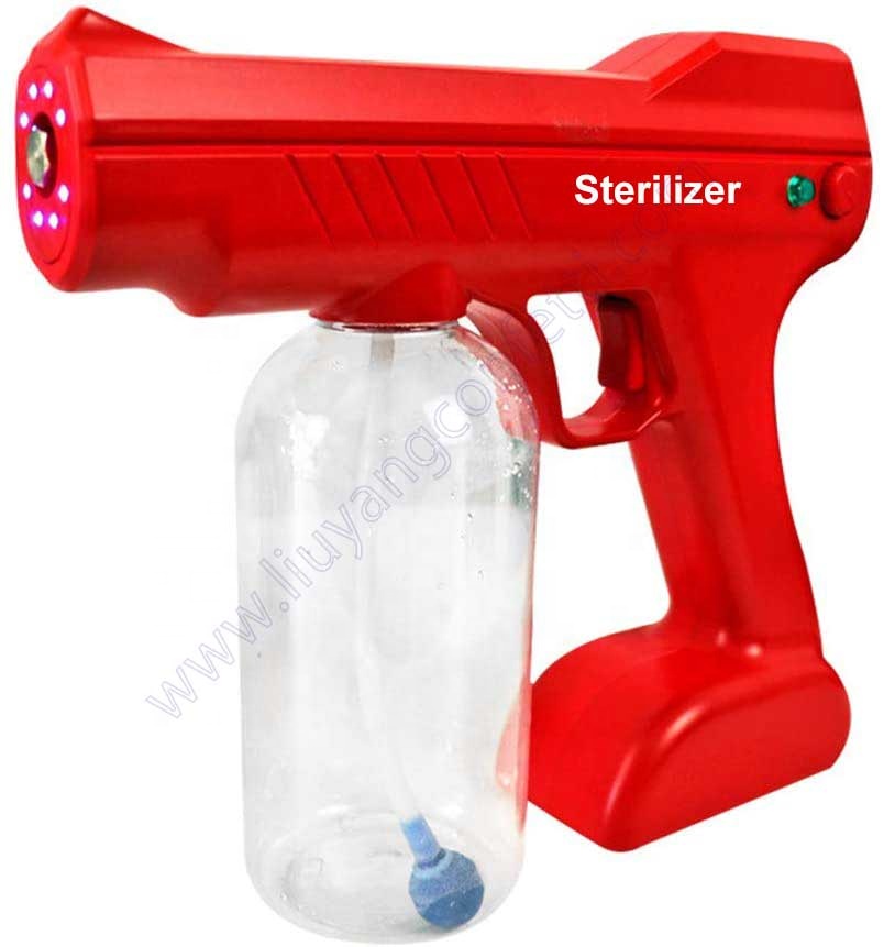 Fogging Portable Sprayer Disinfectant Atomized Fogger Liquid Atomizer Disinfection Battery Blu Ray Gun Anion sanitizer Spray