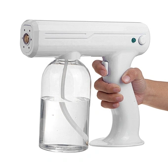 Blue Ray Steam Disinfection Rechargeable Battery Cordless Electrostatic Ultraviolet Sanitizer Nano Handheld Spray Gun