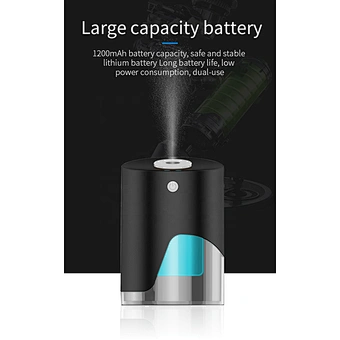 Automatic Disinfectant Machine Isopropyl Bottle Sterilizer Hand Alcohol Spray Sanitizer Dispenser Mobile Disinfection Station