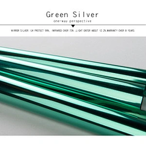 Glass Covering Reflective Anti Uv Door Self Adhesive Diy Solar Insulated Exterior Heat Rejection Silver Mirror Stick Window Film