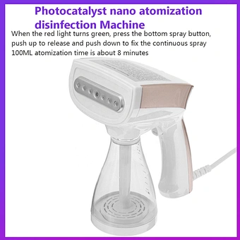 Atomization Smoke Fog Machine Disinfection Atomizing Powerful Spray Portable Air Sterilizer Gun Handheld Atomizer For Car House