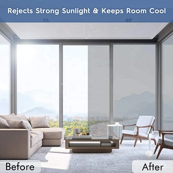 Glass Covering Reflective Anti Uv Door Self Adhesive Diy Solar Insulated Exterior Heat Rejection Silver Mirror Stick Window Film