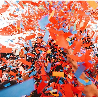 High Quality Factory Biodegradable Color Tissue Wholesale White Confetti Poppers