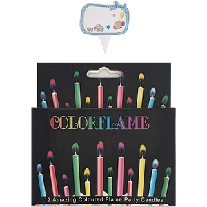 Party Supplies Safe Color Flame Dessert Cake Decoration Colorful Multicolor Wedding Decorative Paraffin Price Birthday Candles