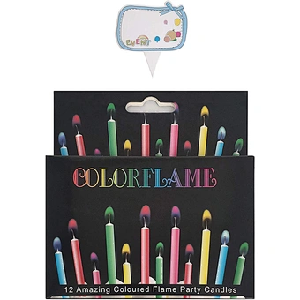 Party Supplies Safe Color Flame Dessert Cake Decoration Colorful Multicolor Wedding Decorative Paraffin Price Birthday Candles
