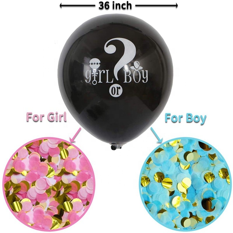 Giant Gender Reveal Large Biodegradable Flameproof Tissue Printed Halloween Wholesale Round Paper Wedding Confetti Balloons