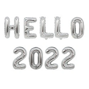 Banner Globos Party Balloon Set Black Window Decoration Foil Baloon Merry Christmas Gift Supplies Deco 2022 Happy New Year