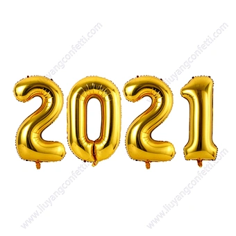 Years Eve Supplies Decorations Kit Black Happy Banner Foil Year's House Decor Backdrop Golden Gold Balloon 2021 New Year Party