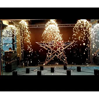Wedding Party Reusable Dmx Remote 2021 Waterfall Ice Firework Fountain Sparkler Cold Spark Machine For Stage Special Effect