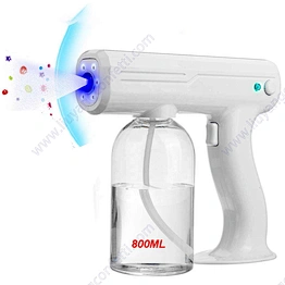 Blue Ray Steam Disinfection Rechargeable Battery Cordless Electrostatic Ultraviolet Sanitizer Nano Handheld Spray Gun