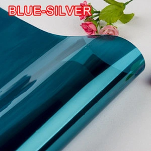 Glass Covering Reflective Anti Uv Door Self Adhesive Diy Solar Insulated Exterior Heat Rejection Silver Mirror Stick Window Film