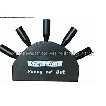 Fan shape 5 shots CO2 jet, DMX control, No noise.