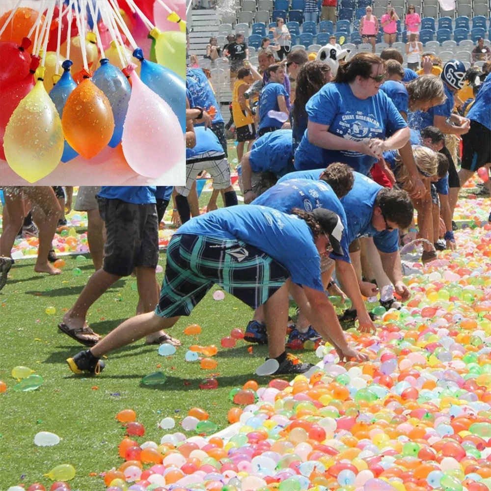 111pcs/Bunch Packing Out Door Games Latex Neon Magic Water Ballons Quick Fill Summer Toys Bomb Games Toy Party Water Balloons