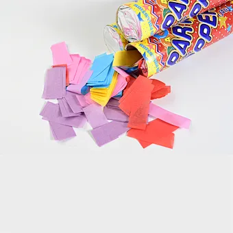 Gender Reveal Confetti Cannon Biodegradable Circle Confetti Party Popper for Baby Shower