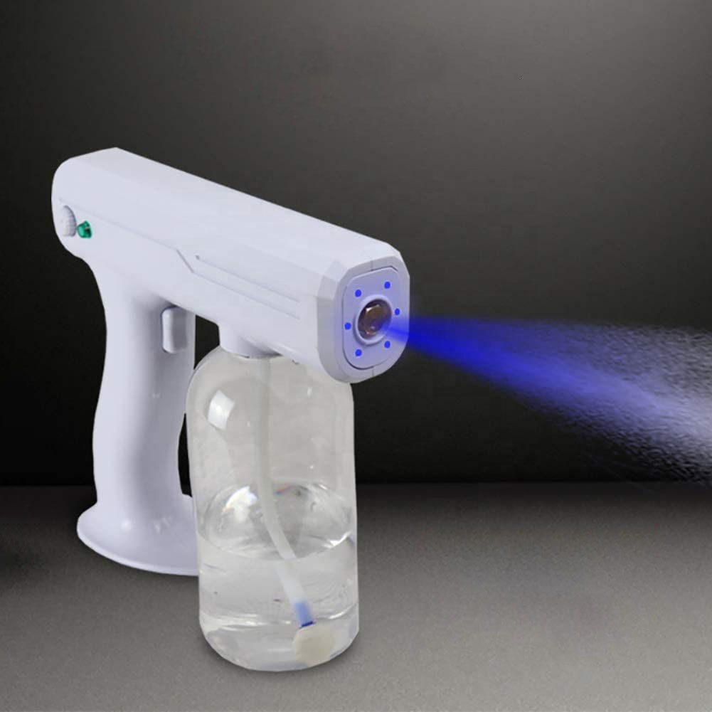 sterilize 800ML Blue Light Nano Steam Gun Atomizing Fogger Disinfection Sprayer Gun Wireless Nano Mixed Vapor Nano Spray Machine