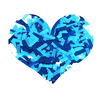 Gender reveal boy blue baby shower Biodegradable Tissue Confetti Wands Confetti Flick Sticks confetti stick for party decor