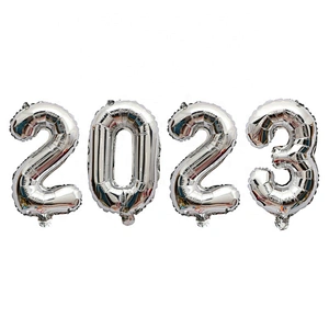 32 inch number balloon gold/silver/blue/pink/red/black/rose gold/gradient colorful foil helium number balloon for party supplies
