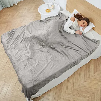 Manufacturer hot sale customized electric flannel thermal Heating blanket anti resistant soft washable blanket for home outdoor