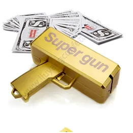 Creative Amazon Hot OEM Logo Available Christmas Gift Toy Gun Money Spray Cash Cannon Money Gun