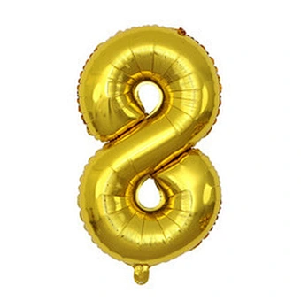 32 inch number balloon gold/silver/blue/pink/red/black/rose gold/gradient colorful foil helium number balloon for party supplies