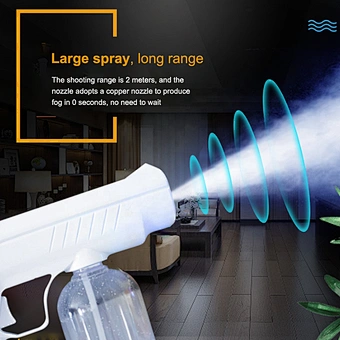 Alcohol Sanitizer Automatic Household Portable Wireless Sprayer Machine Blue Light Nano Steam Spray Gun Disinfection Sprayer