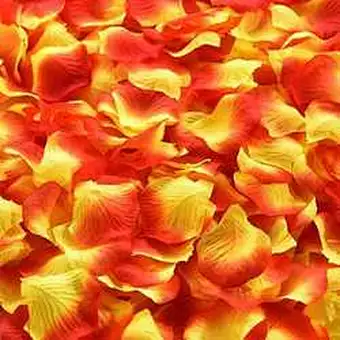 Amazon Hot Sell Artificial Rose Petals Satin Petals Silk Rose Petals For Wedding Decorations
