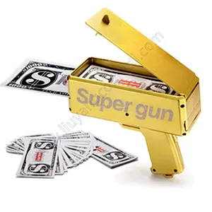 Creative Amazon Hot OEM Logo Available Christmas Gift Toy Gun Money Spray Cash Cannon Money Gun