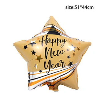 2023 Happy New Year Eve Party Wine Tree Star Bottle Foil Balloons Decoration Merry Christmas Party Decoration Air Globos Noel
