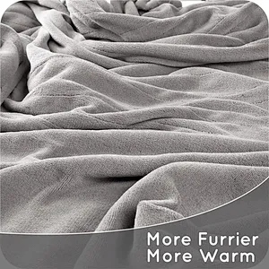 Manufacturer hot sale customized electric flannel thermal Heating blanket anti resistant soft washable blanket for home outdoor