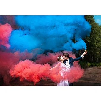China Daytime Firework Color Tube Flare Pull Grenade Colored Fountain Wire Ring Pyrotechnics Colorful Smoke Torch For Sale