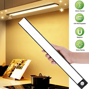 LED Cabinet Light Clear Luminous USB Body Lamp Furniture Light OEM Switch Magnetic Wall Motion Sensor Under LED Cabinet Light