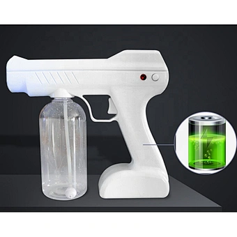 Nano Mist Spray Gun Sterilization Fog Machine Steam Sprayer 800ml Ce Household Portable Wireless Blue Light Disinfection