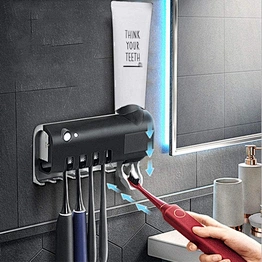 A Electric Kids Led Ultraviolet Light Mini Case Holder Portable Sanitizer Wall Mounted Toothbrush Sterilizer