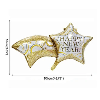 2023 Happy New Year Eve Party Wine Tree Star Bottle Foil Balloons Decoration Merry Christmas Party Decoration Air Globos Noel