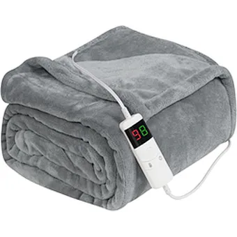 Manufacturer hot sale customized electric flannel thermal Heating blanket anti resistant soft washable blanket for home outdoor