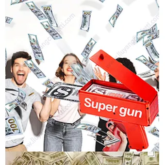 Creative Amazon Hot OEM Logo Available Christmas Gift Toy Gun Money Spray Cash Cannon Money Gun