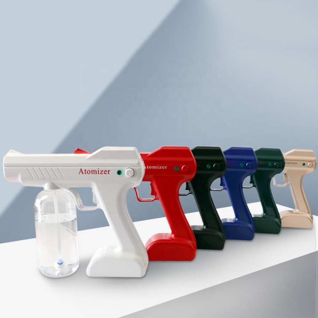 Alcohol Sanitizer Automatic Household Portable Wireless Sprayer Machine Blue Light Nano Steam Spray Gun Disinfection Sprayer