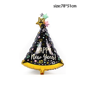 2023 Happy New Year Eve Party Wine Tree Star Bottle Foil Balloons Decoration Merry Christmas Party Decoration Air Globos Noel