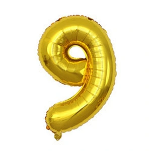 32 inch number balloon gold/silver/blue/pink/red/black/rose gold/gradient colorful foil helium number balloon for party supplies