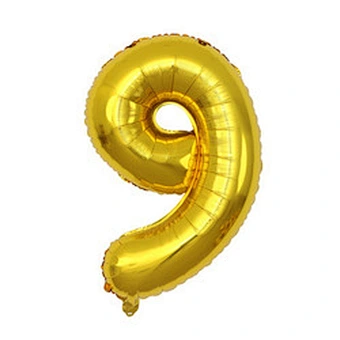 32 inch number balloon gold/silver/blue/pink/red/black/rose gold/gradient colorful foil helium number balloon for party supplies