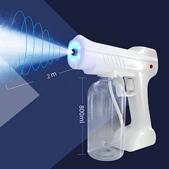 Alcohol Sanitizer Automatic Household Portable Wireless Sprayer Machine Blue Light Nano Steam Spray Gun Disinfection Sprayer