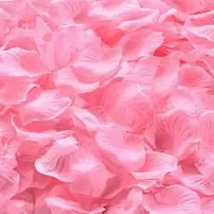 Amazon Hot Sell Artificial Rose Petals Satin Petals Silk Rose Petals For Wedding Decorations